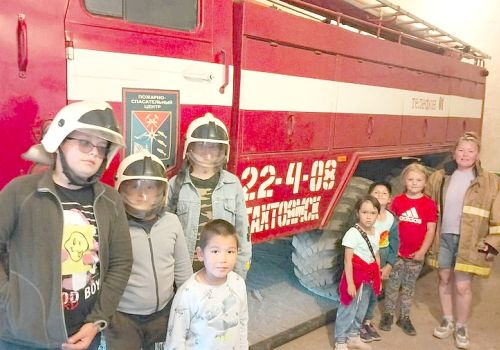 ЭКСКУРСИЯ В ПОЖАРНУЮ ЧАСТЬ СЕЛА ТАХТОЯМСК