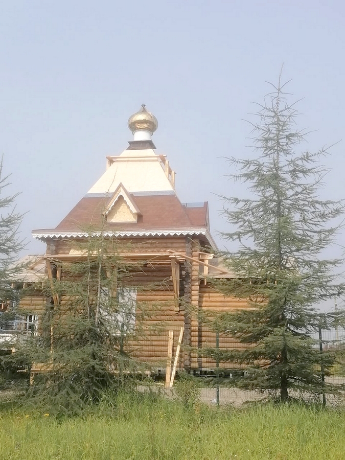 ОСВЯЩЕНИЕ КРЕСТА И КУПОЛА В ТАУЙСКЕ 19